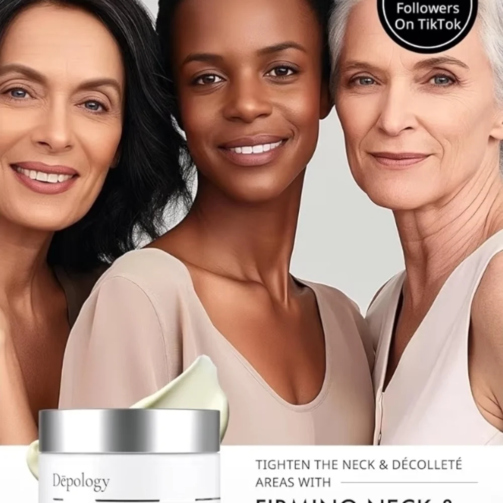 Dèpology Firming Neck & Décolleté Cream 1.69oz Anti-Aging Retinol NEW Sealed